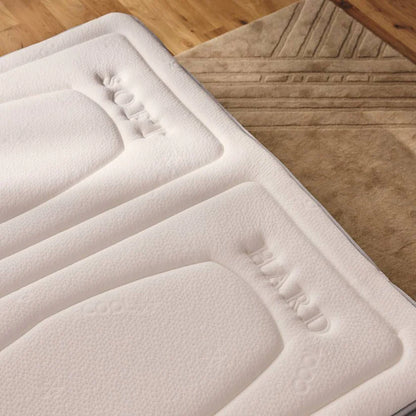 Matelas double mousse haute densité Double sensation avec dureté 50/50 - REASONS BI FRESH 25 cm