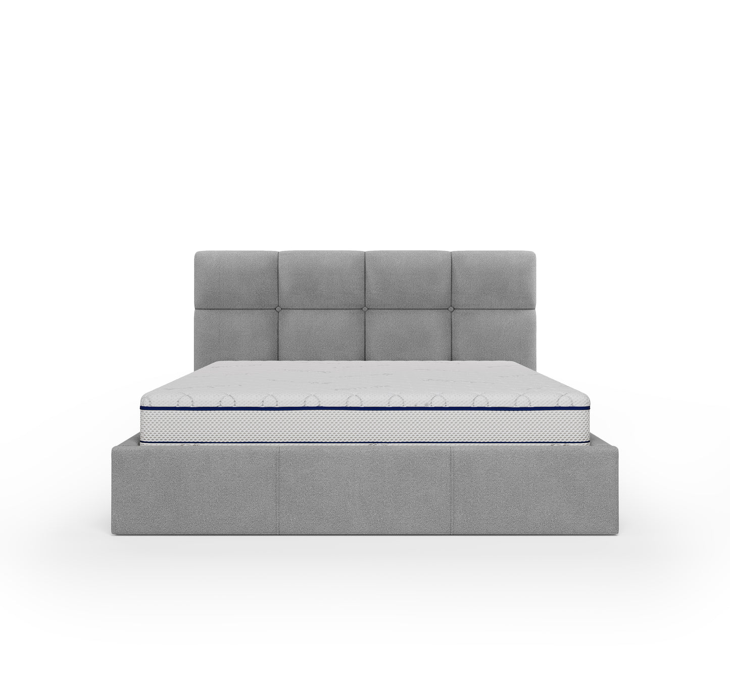 Lit coffre ARIES - Avec tête de lit, coffre intégré