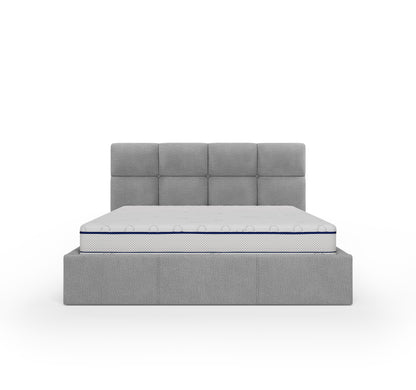 Lit coffre ARIES - Avec tête de lit, coffre intégré