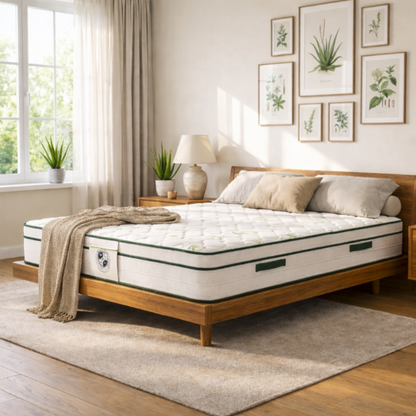 Matelas mousse Haute Densité - SOVEREIGN 30 cm Aloe Vera