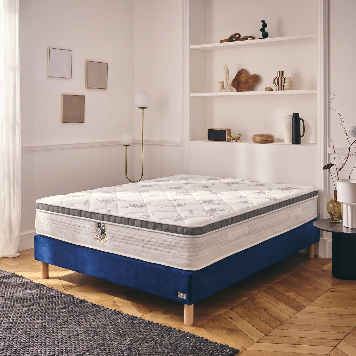 Surmatelas FIT TOP Grafene Carbon Antibactérien - TOPPPER 5 cm