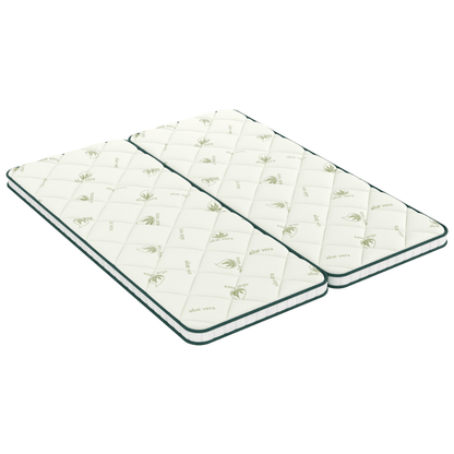 Surmatelas 2 en 1 avec tissu à base de fibres d'Aloe Vera - VITA TOP ALOE VERA - TOPPER 5 cm