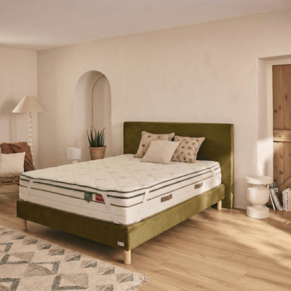 Surmatelas 2 en 1 avec tissu à base de fibres d'Aloe Vera - VITA TOP ALOE VERA - TOPPER 5 cm