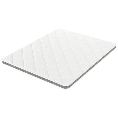 Surmatelas mousse mémoire de forme haute densité - VITA TOP GRIS FONCÉ- Topper 5 cm