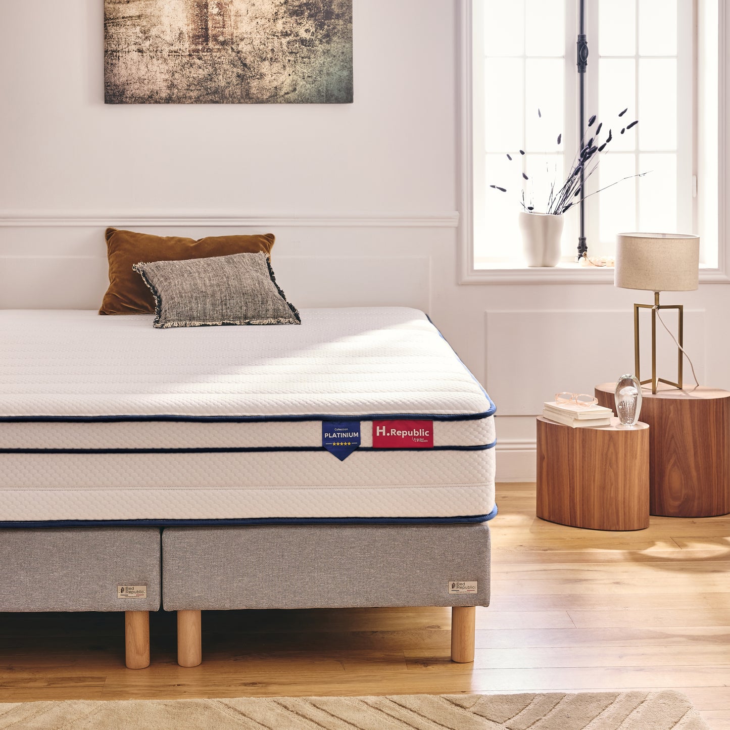 Matelas mousse mémoire de forme haute densité - HPLATINIUM 30 cm