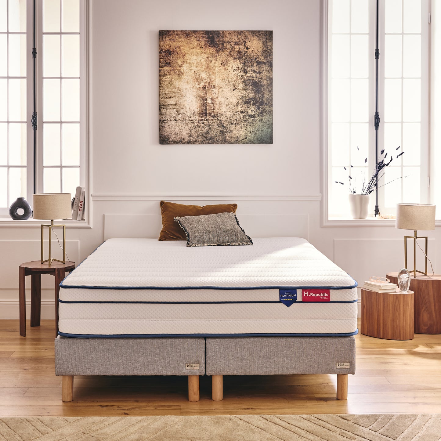 Matelas mousse mémoire de forme haute densité - HPLATINIUM 30 cm