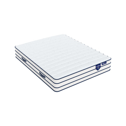 Matelas ressorts ensachés et deux faces : mousse mémoire de forme + Face été Mousse FRESH - BED PLATINIUM FRESH 29 cm
