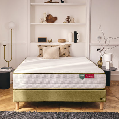 Matelas à ressorts ensachés avec mousse à mémoire de forme HD- HGREEN 25 cm