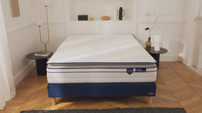 Matelas ressorts ensachés et mousse mémoire de forme HD avec surmatelas intégré - BED PLATINIUM PLUS 30 cm